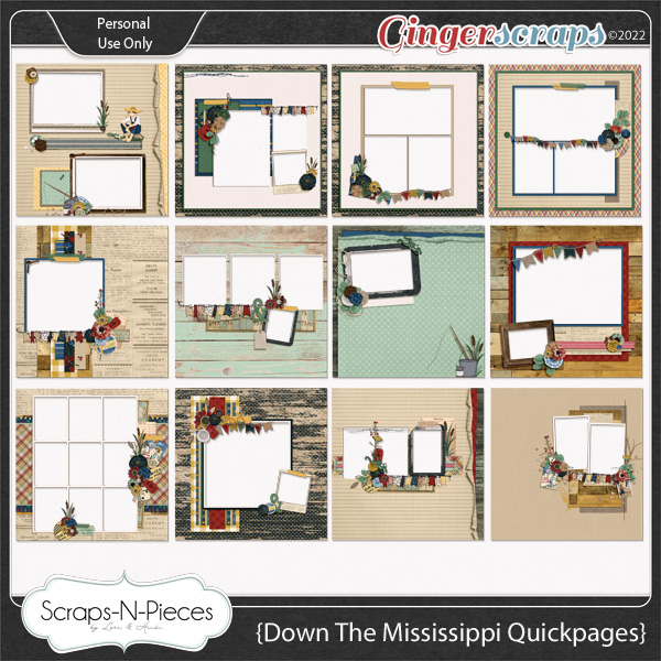 Down the Mississippi Quickpages by Scraps N Pieces