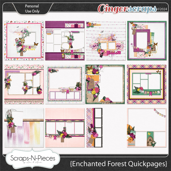 Enchanted Forest Quickpages by Scraps N Pieces 