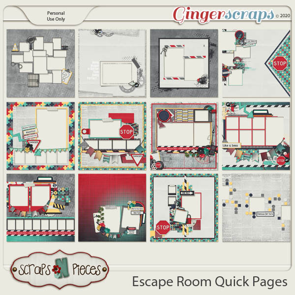 Escape Room Quick Pages by Scraps N Pieces