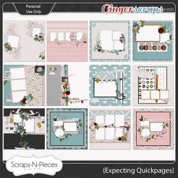 Expecting Quickpages by Scraps N Pieces 