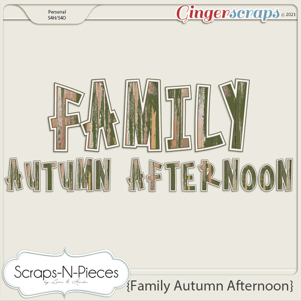 Family Autumn Afternoon Alpha by Scraps N Pieces 
