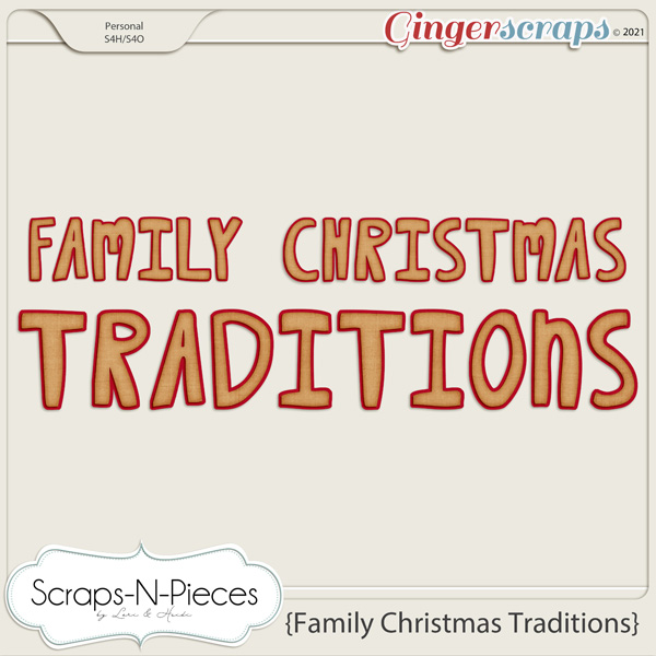 Family Christmas Alpha by Scraps N Pieces 