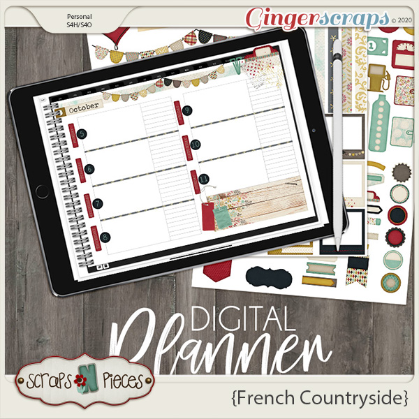 French Countryside Planner Pieces - Scraps N Pieces