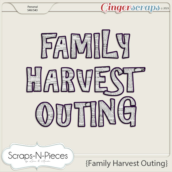 Family Harvest Outing Alpha by Scraps N Pieces 