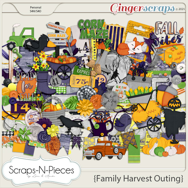 Family Harvest Outing Embellishments by Scraps N Pieces 