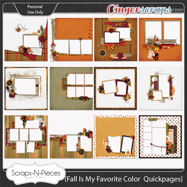Fall Is My Favorite Color Quickpages by Scraps N Pieces 