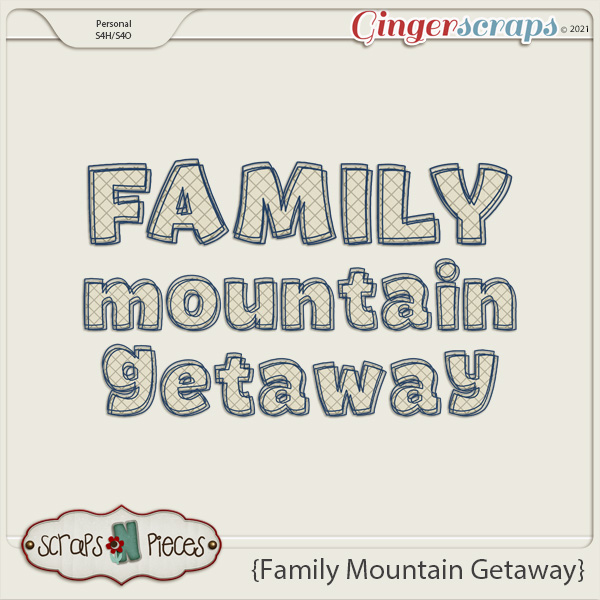 Family Mountain Getaway Alpha by Scraps N Pieces 