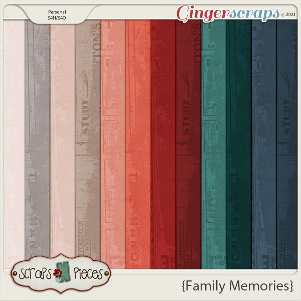 Family Memories Cardstocks - Scraps N Pieces 
