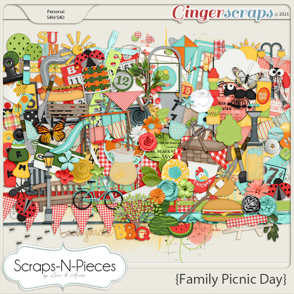 Family Picnic Day Embellishments - Scraps N Pieces