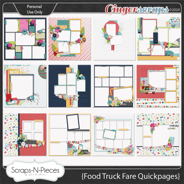 Food Truck Fare Quickpages - Scraps N Pieces 