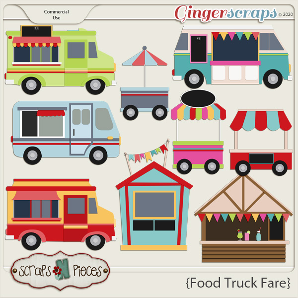 Food Truck Fare CU Layered Templates 1 - Scraps N Pieces 