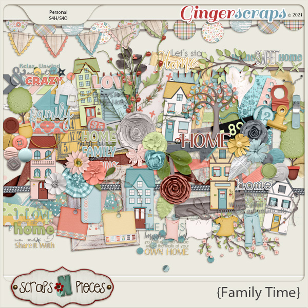 Family Time Embellishments by Scraps N Pieces 