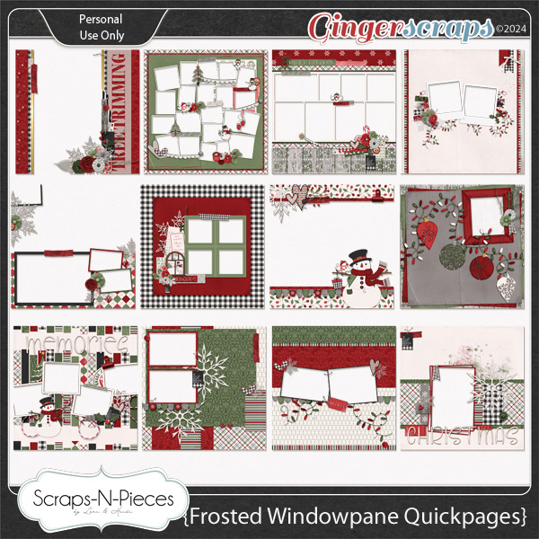 Frosted Windowpane Quickpages by Scraps N Pieces