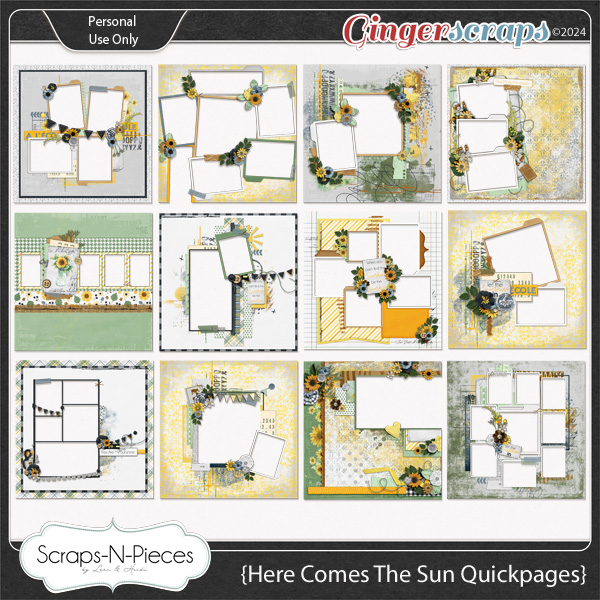 Here Comes The Sun Quickpages by Scraps N Pieces 
