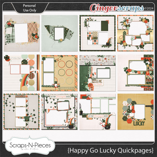 Happy Go Lucky Quickpages by Scraps N Pieces