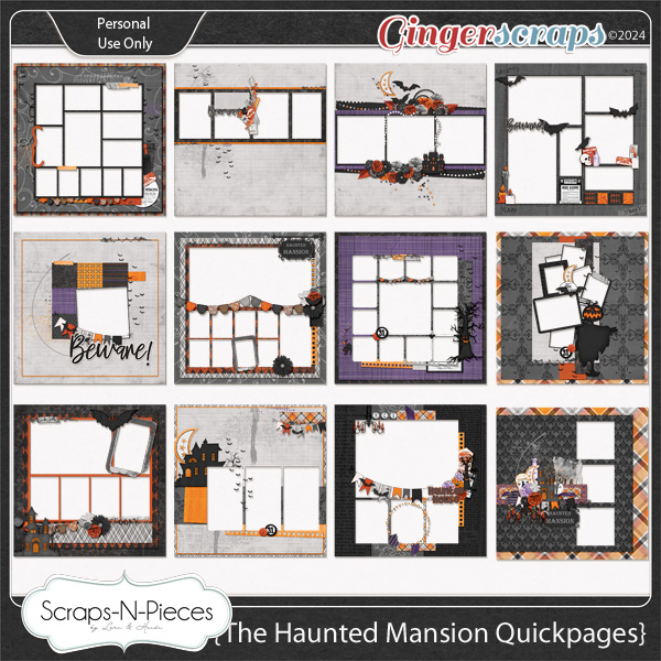 The Haunted Mansion Quickpages by Scraps N Pieces 