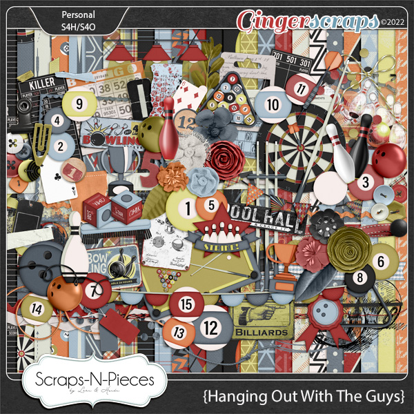 Hanging Out With The Guys Kit by Scraps N Pieces