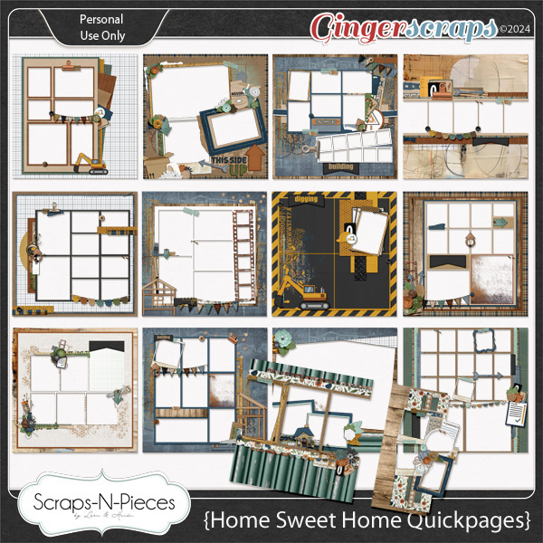 Home Sweet Home - Build It or Buy It Quickpages by Scraps N Pieces