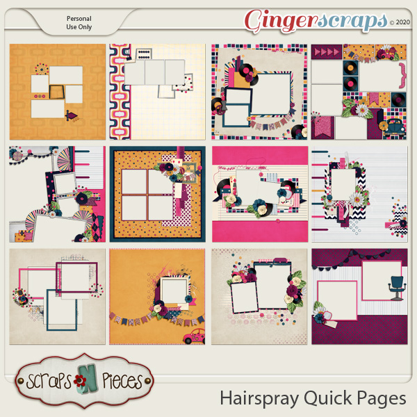 Hairspray Quick Pages by Scraps N Pieces 