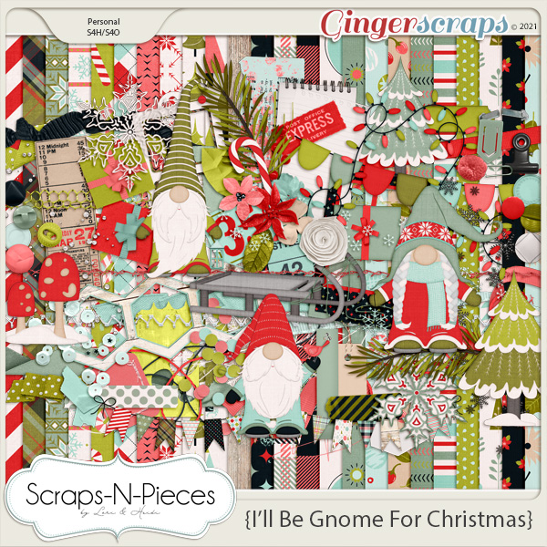 I'll Be Gnome For Christmas Kit by Scraps N Pieces