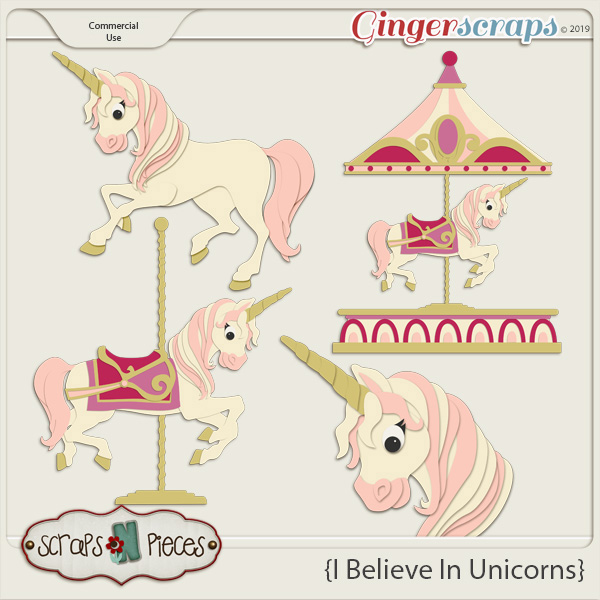 I Believe in Unicorns - CU Templates by Scraps N Pieces