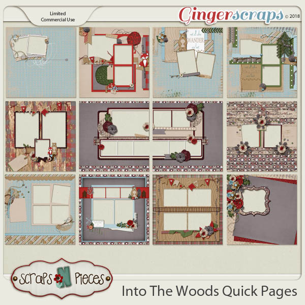 Into The Woods Quick Pages by Scraps N Pieces 