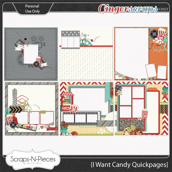 I Want Candy Quickpages by Scraps N Pieces