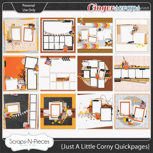 Just A Little Corny Quickpages by Scraps N Pieces 