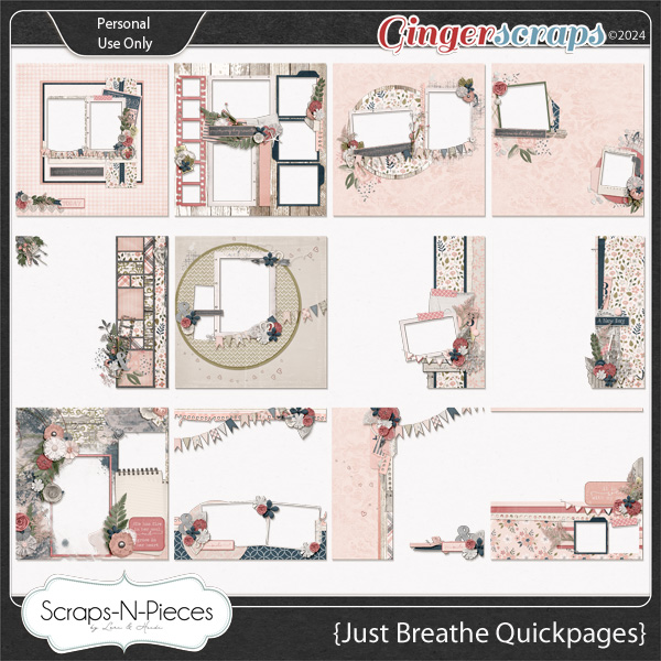 Just Breathe Quickpages by Scraps N Pieces 