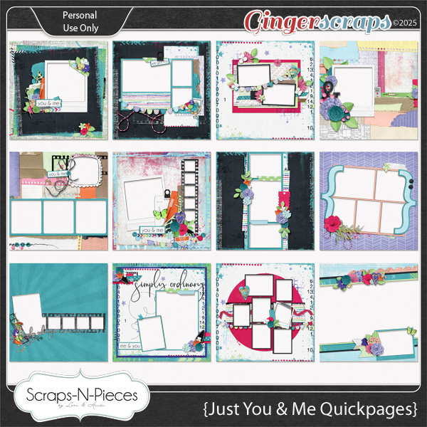 Just You and Me Quickpages by Scraps N Pieces 