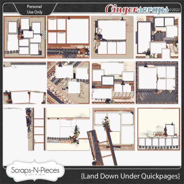 Land Down Under Quickpages - Scraps N Pieces