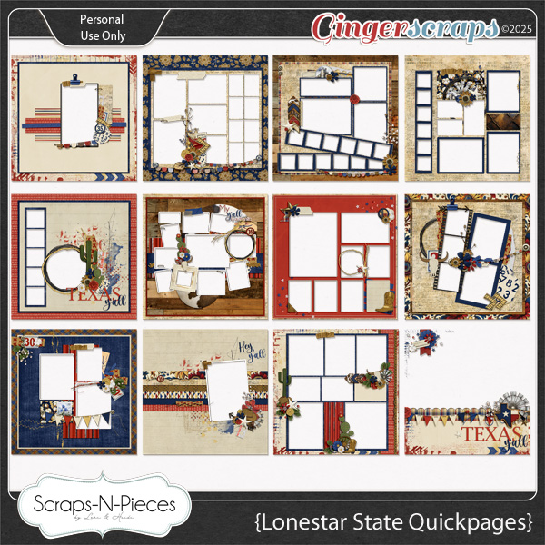 The Lonestar State Quickpages by Scraps N Pieces