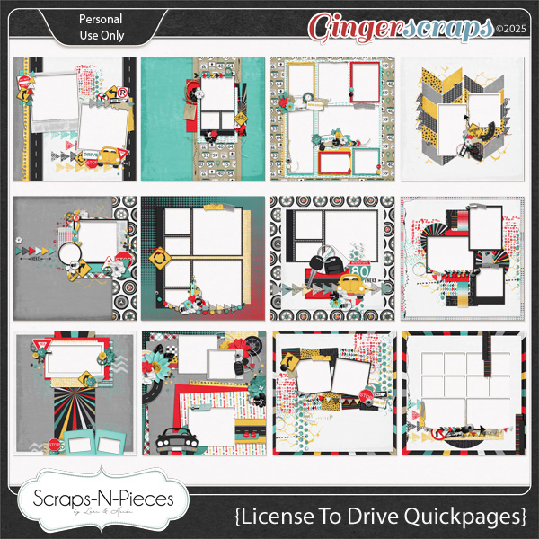 License To Drive Quickpages by Scraps N Pieces 