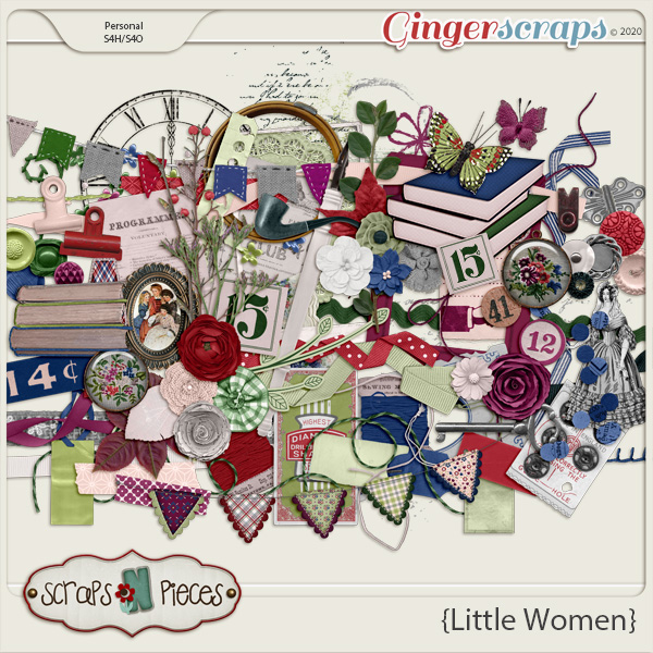 Little Women Embellishments - Scraps N Pieces 