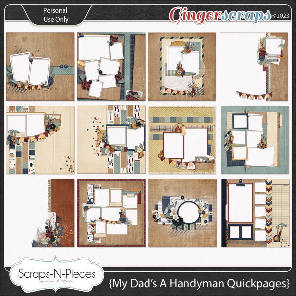 My Dad's A Handyman Quickpages - Scraps N Pieces