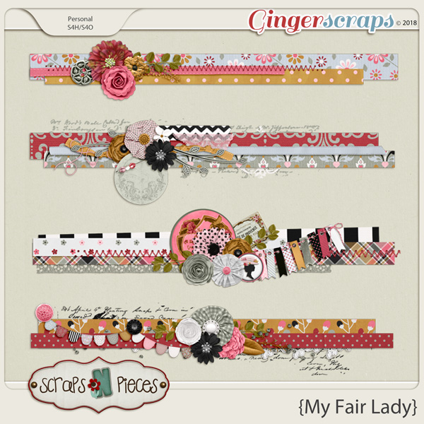 My Fair Lady Clusters by Scraps N Pieces 