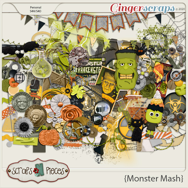 Monster Mash Embellishments - Scraps N Pieces 