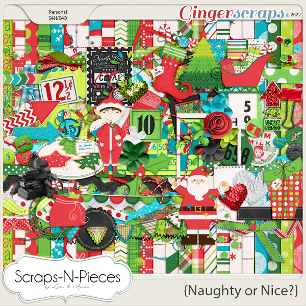 Naughty Or Nice kit by Scraps N Pieces