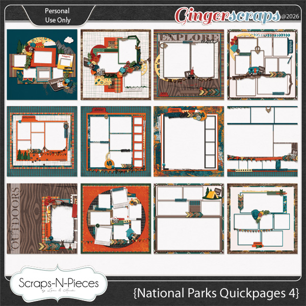 National Parks Quickpages 4 by Scraps N Pieces 