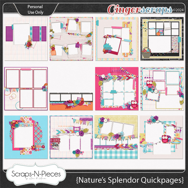 Nature's Splendor Quickpages by Scraps N Pieces 