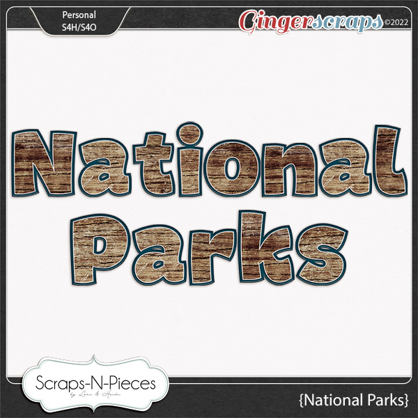 National Parks Alpha by Scraps N Pieces