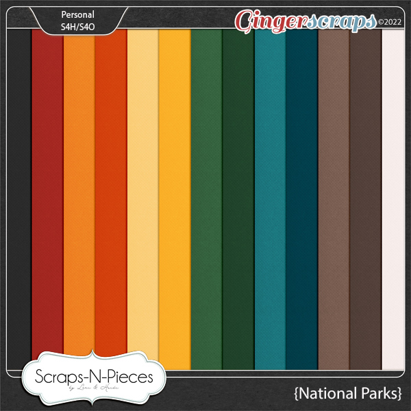 National Parks Cardstocks by Scraps N Pieces 