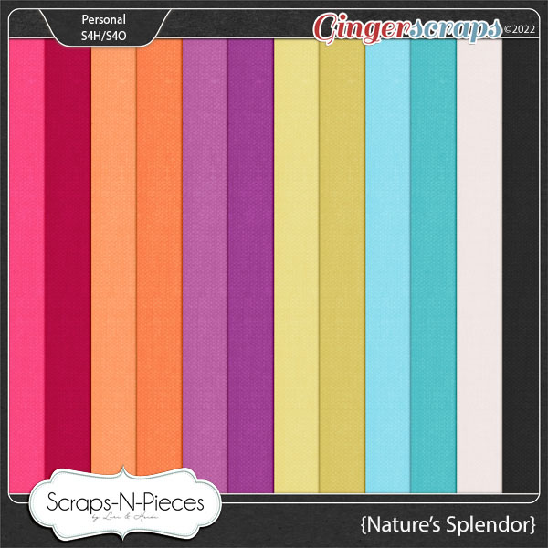 Nature's Splendor Cardstocks by Scraps N Pieces 