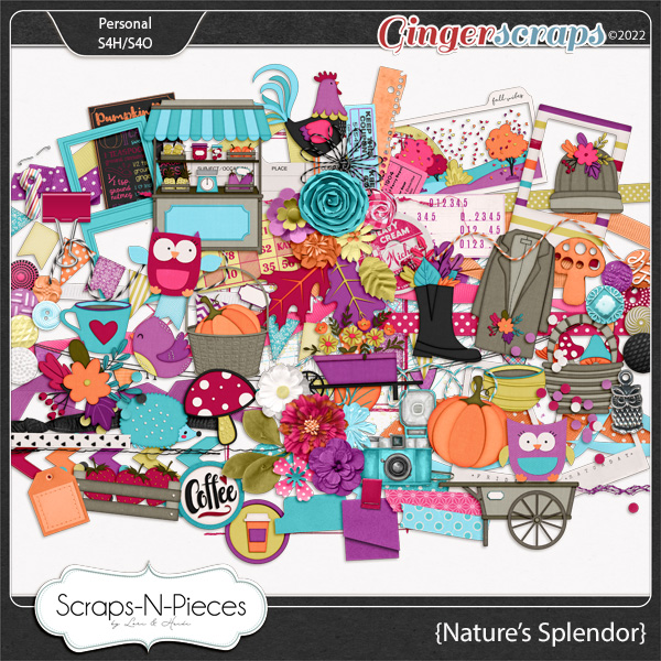 Nature's Splendor Embellishments by Scraps N Pieces 