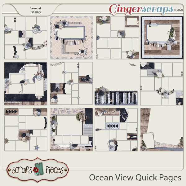 Ocean View Quick Pages - Scraps N Pieces