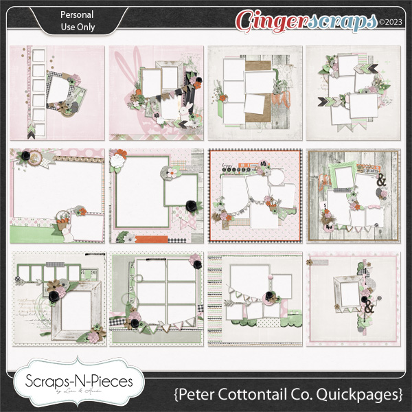 Peter Cottontail Co. Quickpages by Scraps N Pieces