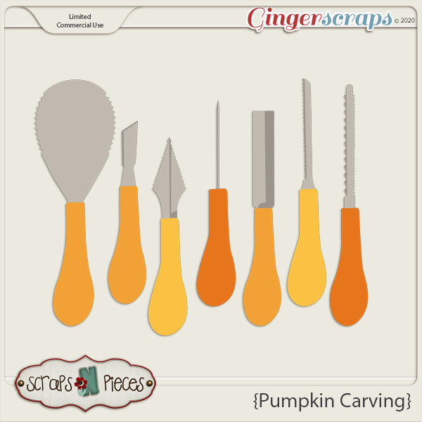 Pumpkin Carving CU Templates - Scraps N Pieces 