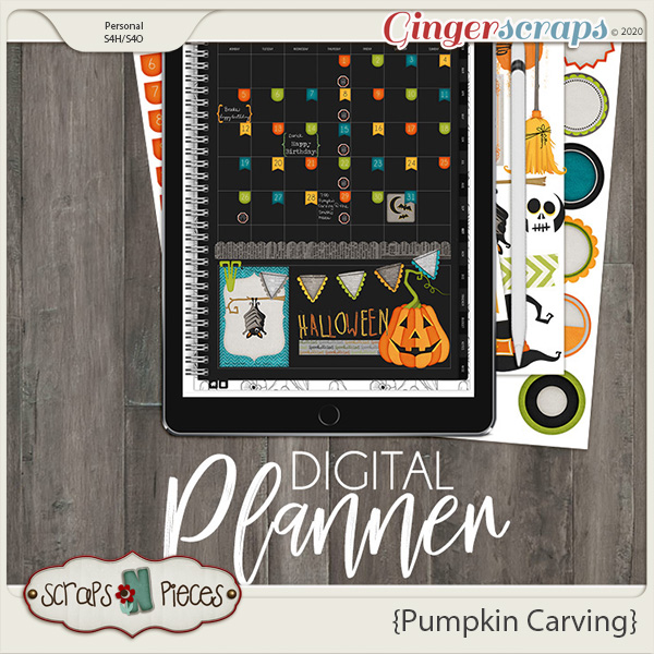 Pumpkin Carving Planner Pieces - Scraps N Pieces