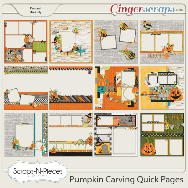 Pumpkin Carving Quick Pages - Scraps N Pieces 