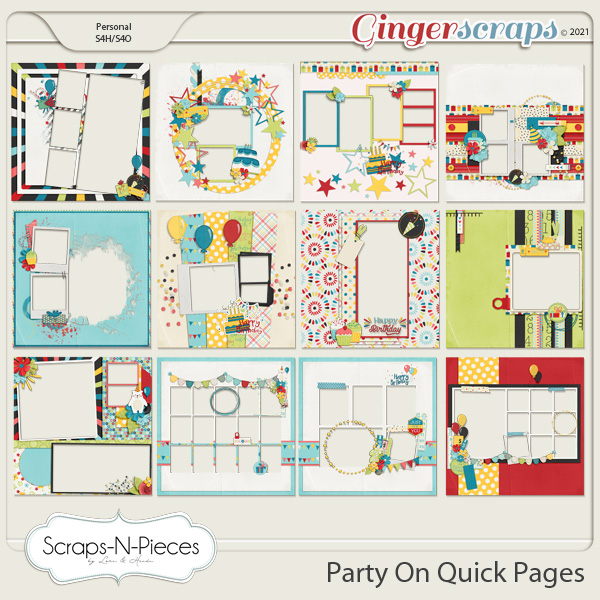 Party On Quick Pages by Scraps N Pieces